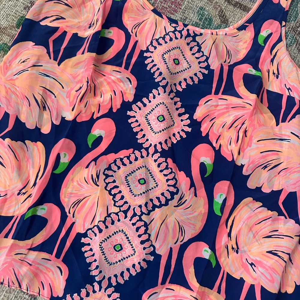 Rare Lilly Pulitzer flamingo print top